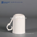 Taza de café de encargo de la porcelana blanca de Ha